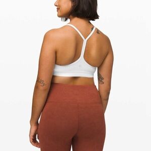 Lululemon Flow Y Bra Sz 8 *Nulu In White